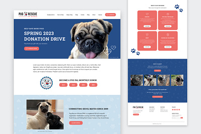 Pug Rescue of Korea - Website Design web design web development