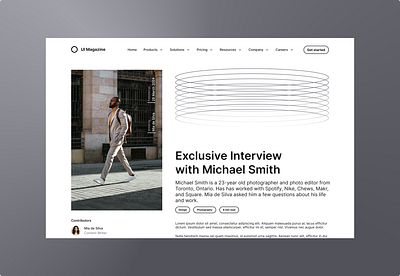 Untitled UI Redesign (UI Magazine) branding design figma figmadesign interview landing page magazine ui uiux