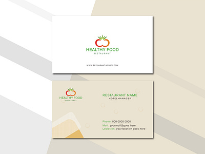 Restaurant Business Card Design Template gift card graphic designer graphics restaurant business card restaurant card restaurant visiting card