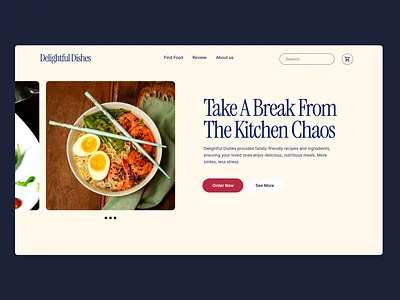 Delightful Dishes 3d animation branding graphic design logo motion graphics ui