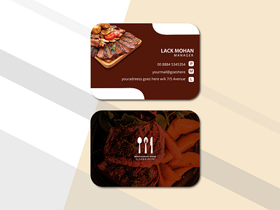 Restaurant Business Card Template Design business card card design card template restaurant business card restaurant card
