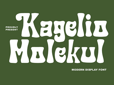 Kagelio Molekul Display Font branding font fonts graphic design logo nostalgic