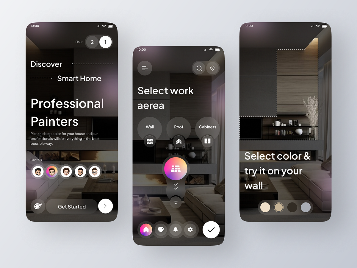 PaintPair Painters app AR VR by Bhautik Domadiya on Dribbble