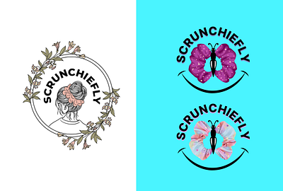 Scrunchiefly Logo Design 3d admindesign app design appdesign branding design graphic design illustration logo ui ux