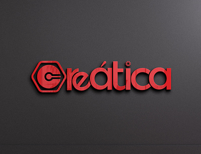 Creatica Agency Logo design 3d branding graphic design logo ui