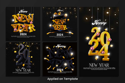 New Year 3D Icon 3d new year christmas holiday new year new year banner new year decoration new year flyer new year template