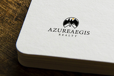 Azureaegis realty art branding design graphic design hill home illustration illustrator logo logo design realstate vector