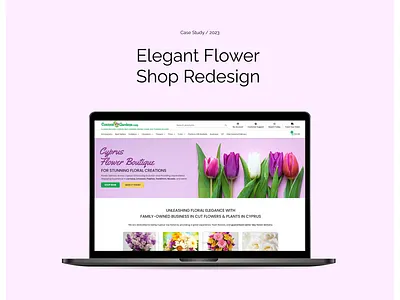 Elegant Flower Shop Redesign design figma flower shop graphic design web design website