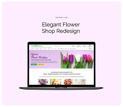 Elegant Flower Shop Redesign design figma flower shop graphic design web design website