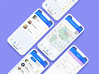 City Guide Mobile Application application design city application map guide mobile apps