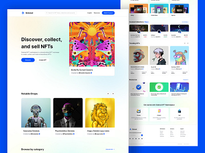 Free Figma File: Sidereal NFT Marketplace UI Design - Homepagev1 art bitcoin crypto cryptoart cryptocurrency dark figma free free figma file landing page marketplace nft nfts token ui ui design ux web web design website