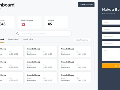 Booking Management Web Aapplication booking application booking ui design web application web apps ui design web design