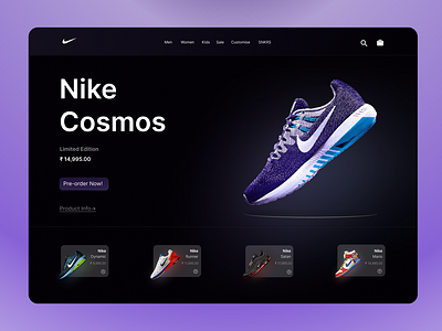 Nike Cosmos 🌌 design learning figma nike web design