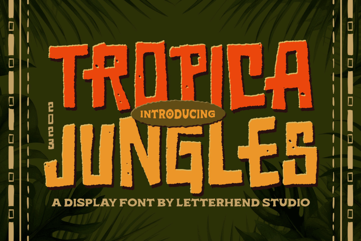 Tropica Jungles - Display Font bold font freebies