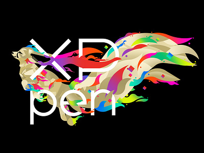 Design for XPPen (2022) animal colors fennek fox geometric graphic design illustration logotype minimal wildlife xppen