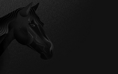 Black horse black geometric graphic design horse illustration minimal nature stallion wildlife