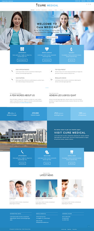 MEDICAL WEB SITE graphic design ui