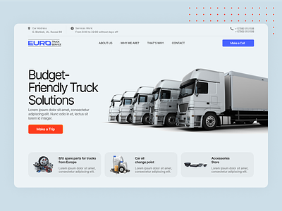 Budget Friendly Truck Solution budget design intuitive landing page logistic minimal product design solution transport truck truck service ui userexperience userinterface ux ux design webapp website