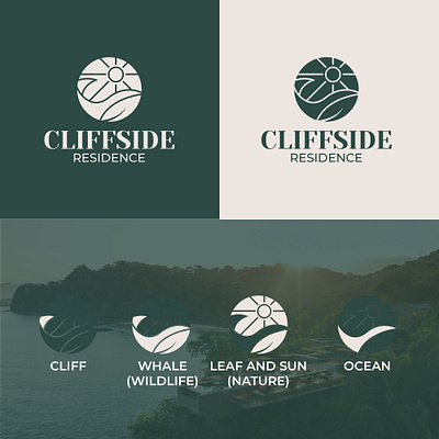 Cliffside Residence illustration logo