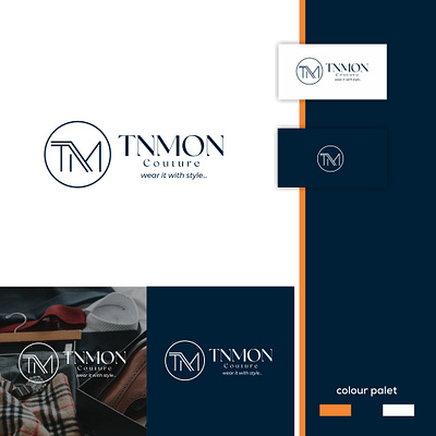 TNMON Couture, a fashion Brand branding graphic design logo