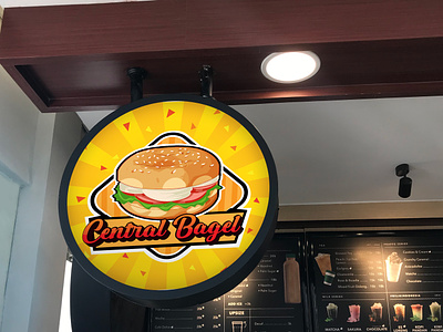 Bagel logo ,food logo design bagel logo colorful custom logo designer fast food food logo graphic design logo design logo designer logo maker