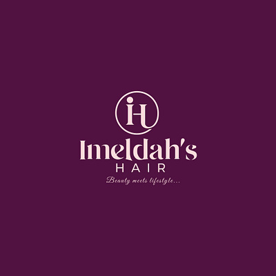 Imeldah's Hair, branding graphic design logo