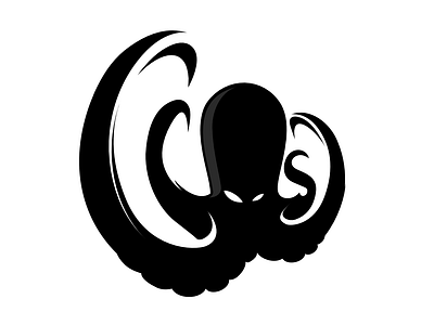 Octopus Logo animal branding cartoon comic dark filip fly komorowski logodesign logotype magic octopus oil see typo typography vector water wild