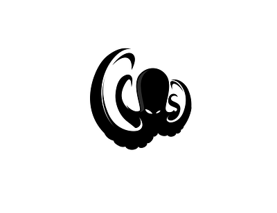 Octopus Logo animal branding cartoon comic dark filip fly komorowski logodesign logotype magic octopus oil see typo typography vector water wild