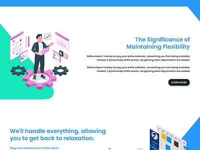 Task Management Website Landing Page Design design landing page landing page design task management website task manager task manager website ui ui design