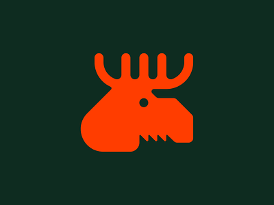 Moose alce animal logo brand branding business design geometric geometry graphic design icon logo logo for sale logodesign logomark logotype moose symbol zalo estevez