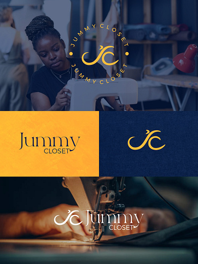 Jummy Closet branding design graphic design logo