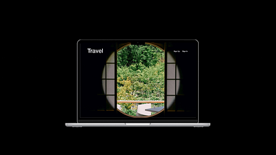 Travel Blog design minimalisim parallax travel blog ui ux