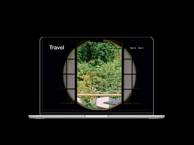 Travel Blog design minimalisim parallax travel blog ui ux