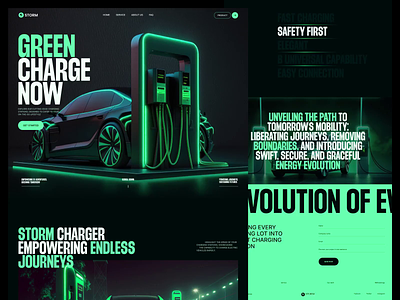 EV Charging Website Design animated animation dark ui design ev charging ev charging website inspiration landing page modern design motion motion graphic trendy design ui ui design ui motion uidesign uiux website website design