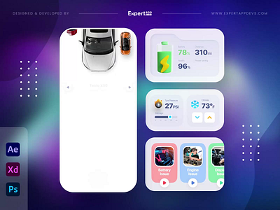 EV Charging Station Finder App UI Design animation app development app ui appdesign battery branding charger ecofriendlytravel electric car electric vehicle ev evcharging mobile app mobile ui ui userexperience