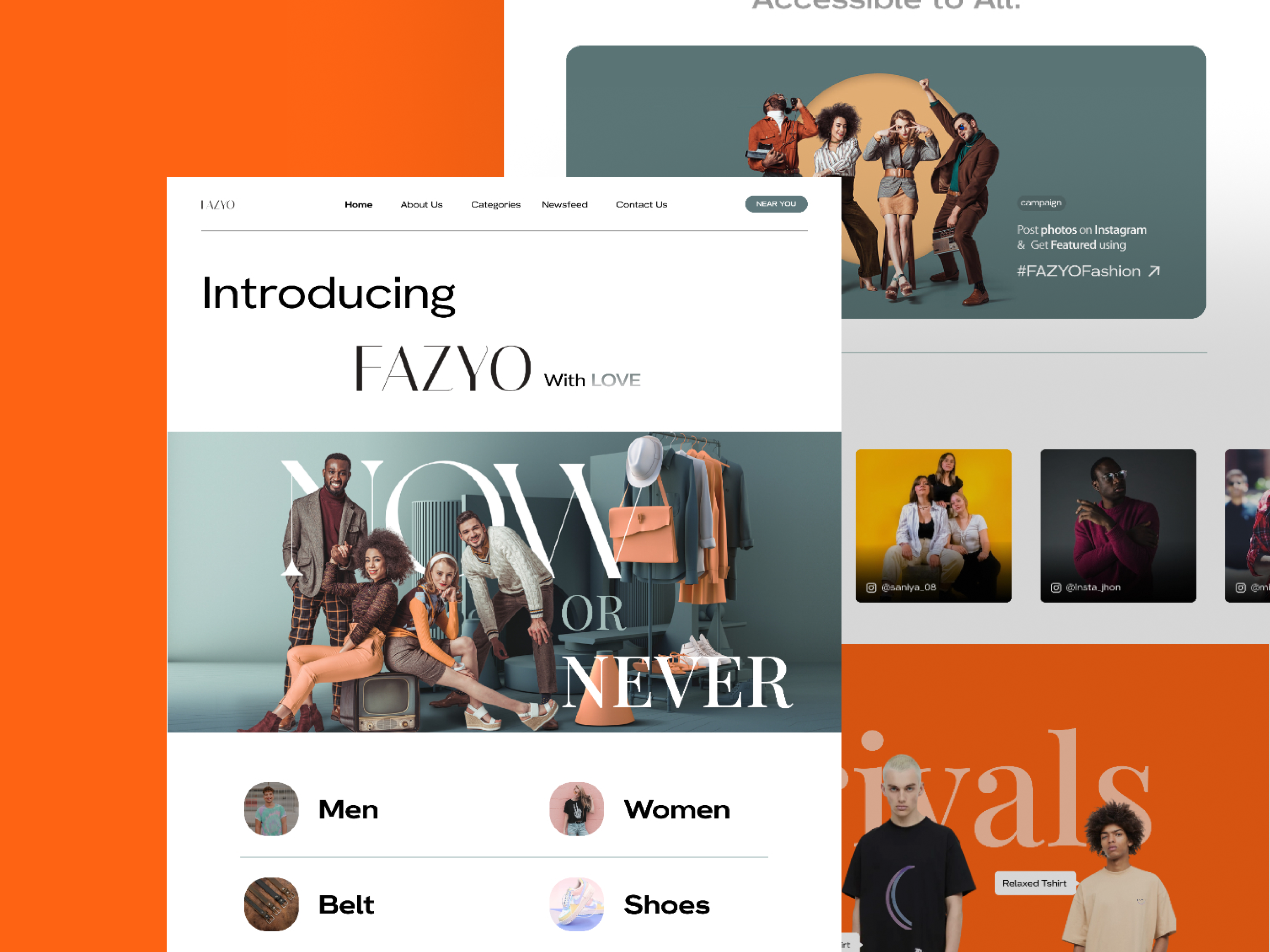 Fazyo - Budget Shopping Landing Page Website booking branding design e commerce fashion landing page shopping ui user experience user interface website website ui