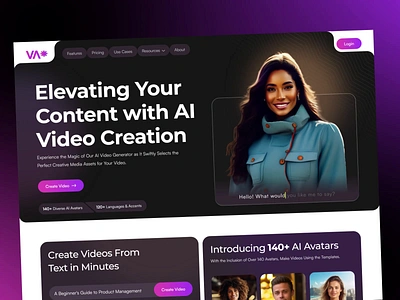 AI-generated Video Creation Mobile App Design ai ai animation ai model ai tool ai video creator ai video generator animation app design artificial intelligence chatgpt creator editing graphic design language machine learning magic script motion graphics ui video video generator