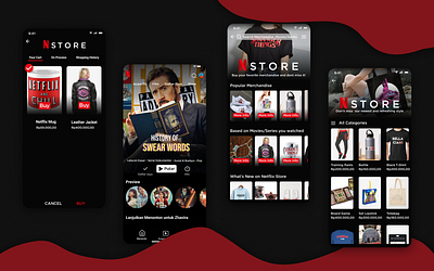 Netflix Store graphic design netflix store ui