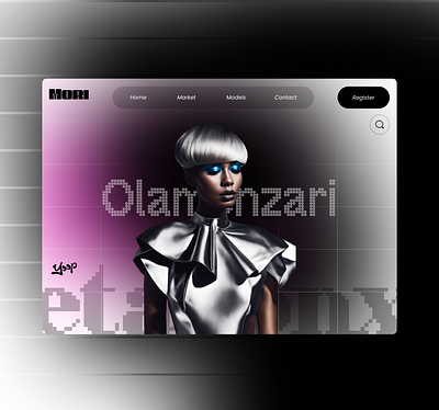 Metalic Style Landing Page 🩻 animation design fashion graphic design landing page product design style ui ux website