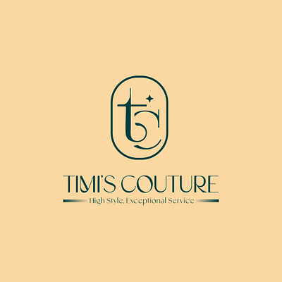 Timi's Couture, a female clothing fashion brand. branding design graphic design logo