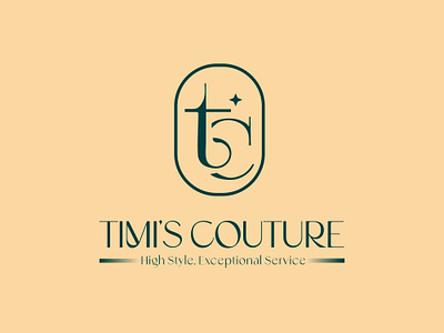 Timi's Couture, a female clothing fashion brand. branding design graphic design logo