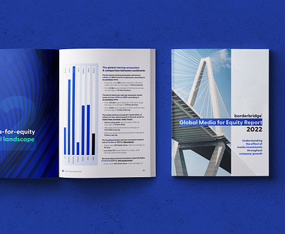 Borderbridge Annual Report annual report graphic design layout design print