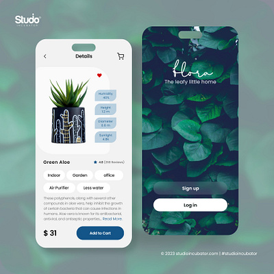 UI Design - Plants Nursery App app design design inspiration ecommerce app high fidelity prototyping high fidelity screens interface design ui ui design user experience user interface