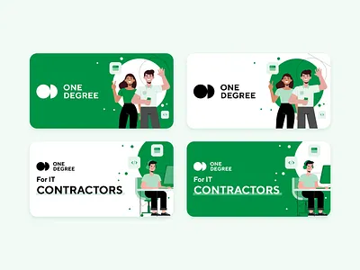 One Degree Digital Adverts ads adverts branding design digital ads digital adverts digital design flat design google ads graphic design illustration one degree pmax recruitment
