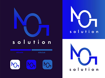 Logo design for NOG Solution blue company design designer logo logofolio logos premium secure