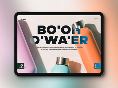 Bottle of water app bottle concept design interface ios landing page mobile mobile web ui ux water web design