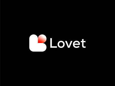 Lovet brand branding design graphic design illustration l logo logo logo design lovet minimal modern ui