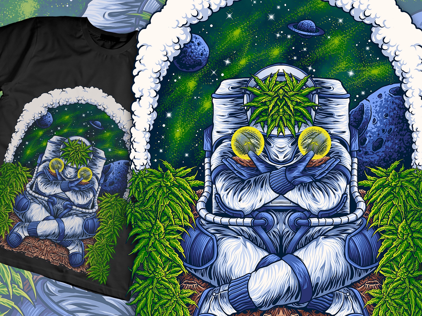 Astronout nature by frendy on Dribbble