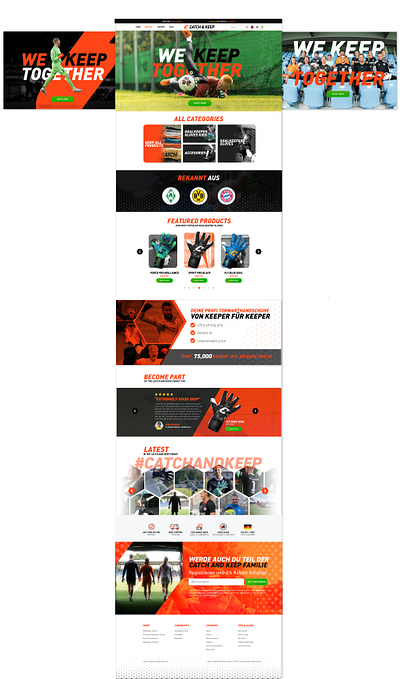 E-commerce UI Design ecommerce football interface shopping sports ui ux