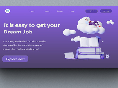 Job search web Hero section best job search hero page best job search site drea exceleant job web template graphic design hero section job search web hero section job search web template nice ui ui design ui hero sec ui product design uiux hero section ux ui web site hero section